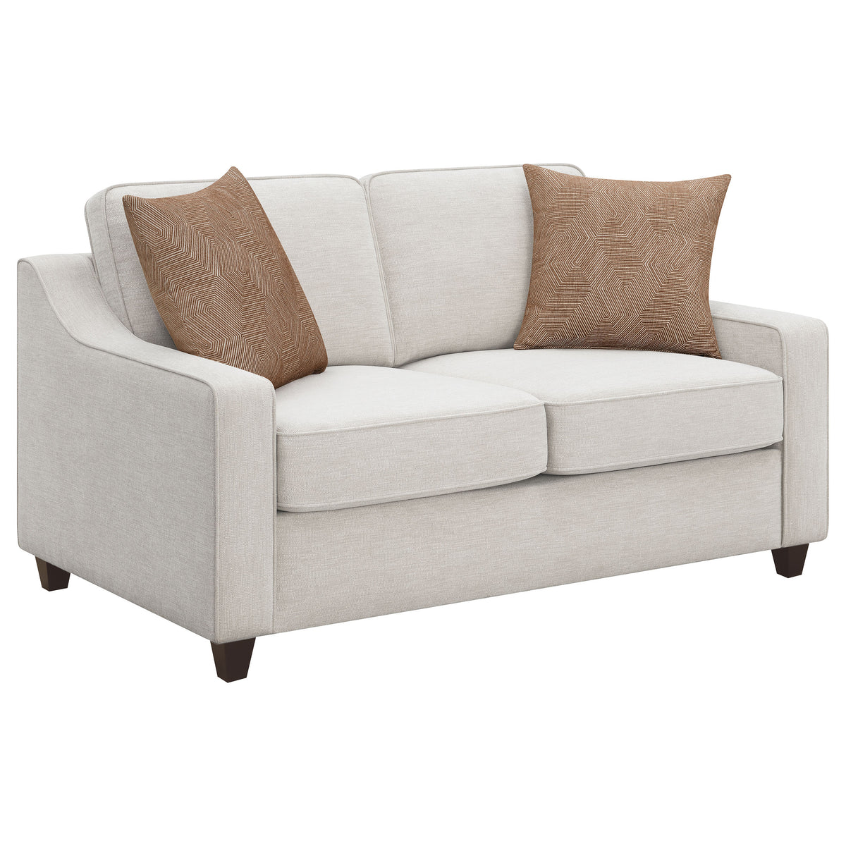 Christine Sloped Arm Sofa, Loveseat & Accent Chair - Loveseat