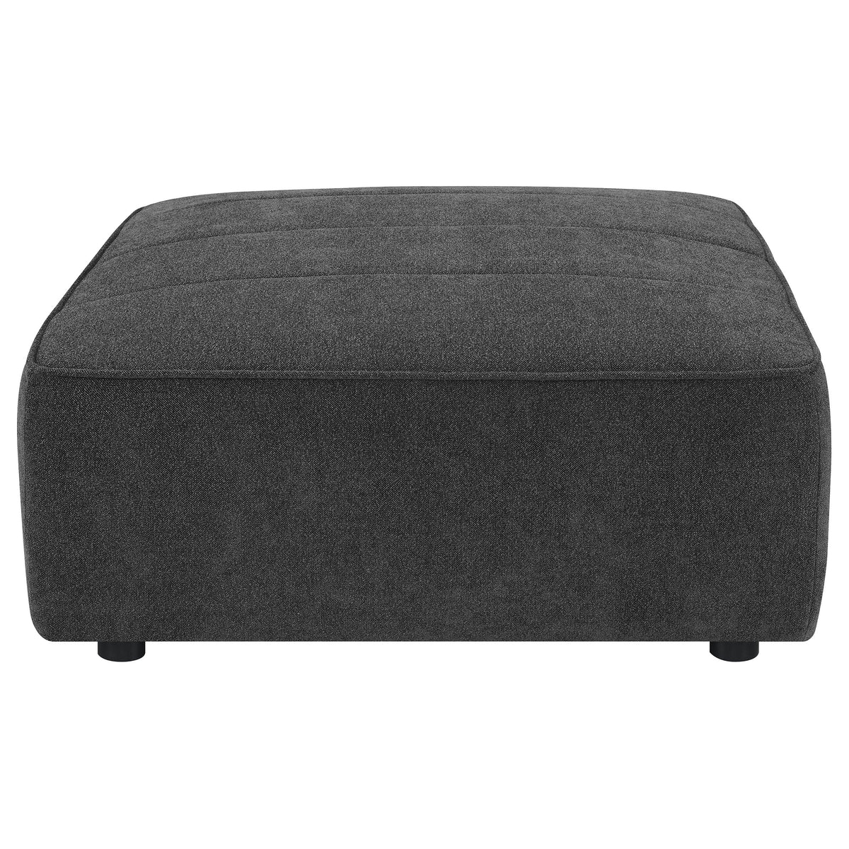 Sunny Modular Boucle Sectional Sofa - Channel Tufted Dark Charcoal, 6-Piece Set, Armless Chair or Ottoman – view 15