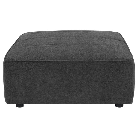 Sunny Modular Boucle Sectional Sofa - Channel Tufted Dark Charcoal, 6-Piece Set, Armless Chair or Ottoman – view 15