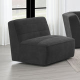 Sunny Modular Boucle Sectional Sofa - Channel Tufted Dark Charcoal, 6-Piece Set, Armless Chair or Ottoman – view 18