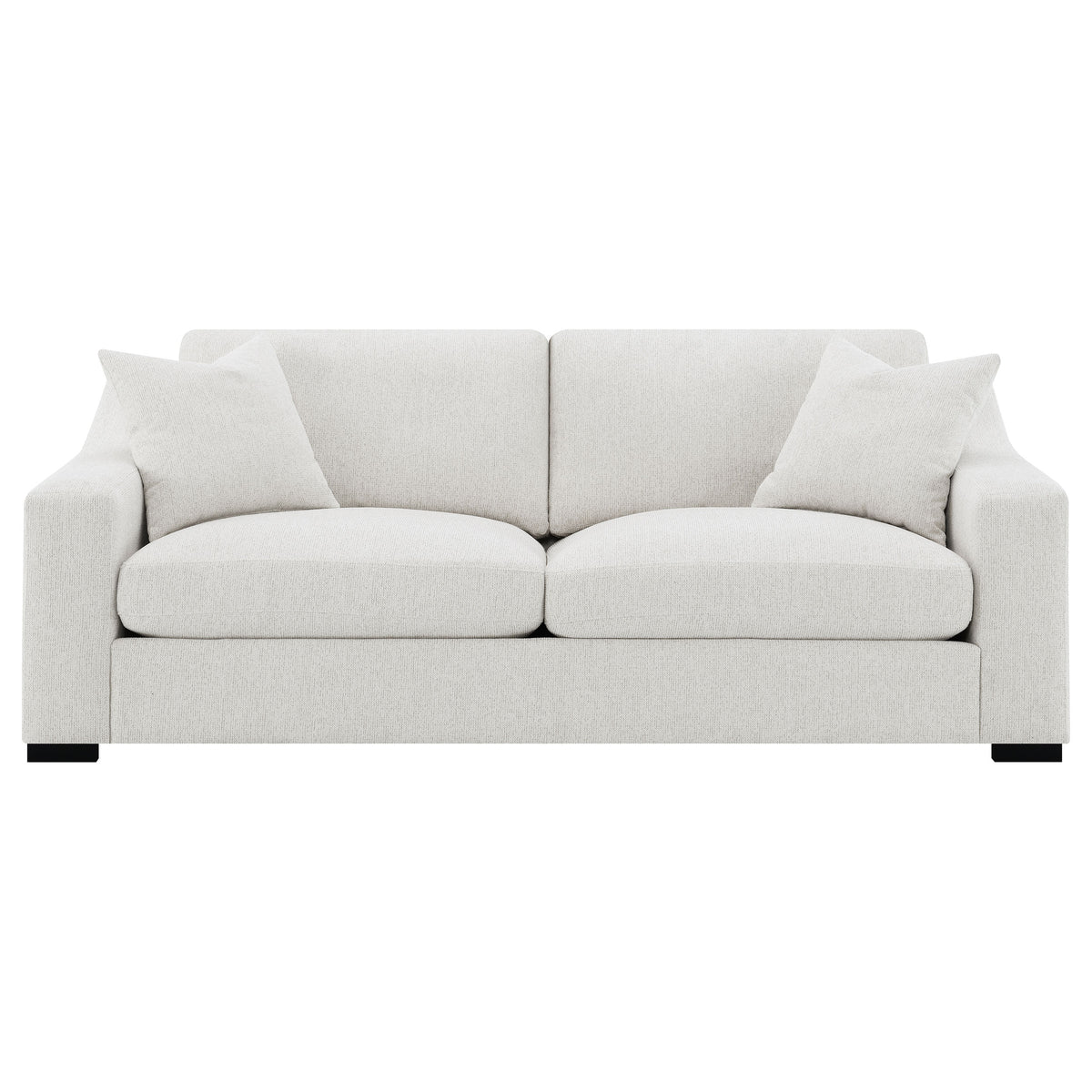 Ashlyn Track Arm Sofa, Loveseat & Chair - Sand Fabric with Pocket Coil Seating, Living Room Sets – view 7