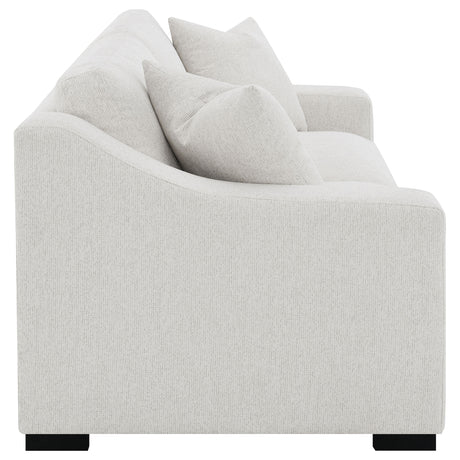 Ashlyn Track Arm Sofa, Loveseat & Chair - Sand Fabric with Pocket Coil Seating, Living Room Sets – view 12