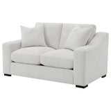 Ashlyn Track Arm Sofa, Loveseat & Chair - Sand Fabric with Pocket Coil Seating, Living Room Sets – view 19