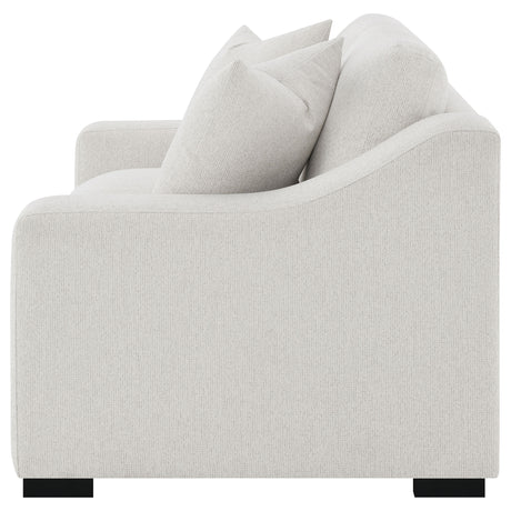 Ashlyn Track Arm Sofa, Loveseat & Chair - Sand Fabric with Pocket Coil Seating, Living Room Sets – view 20