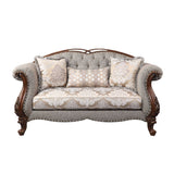 Miyeon Loveseat, Chair & Marble End Table
