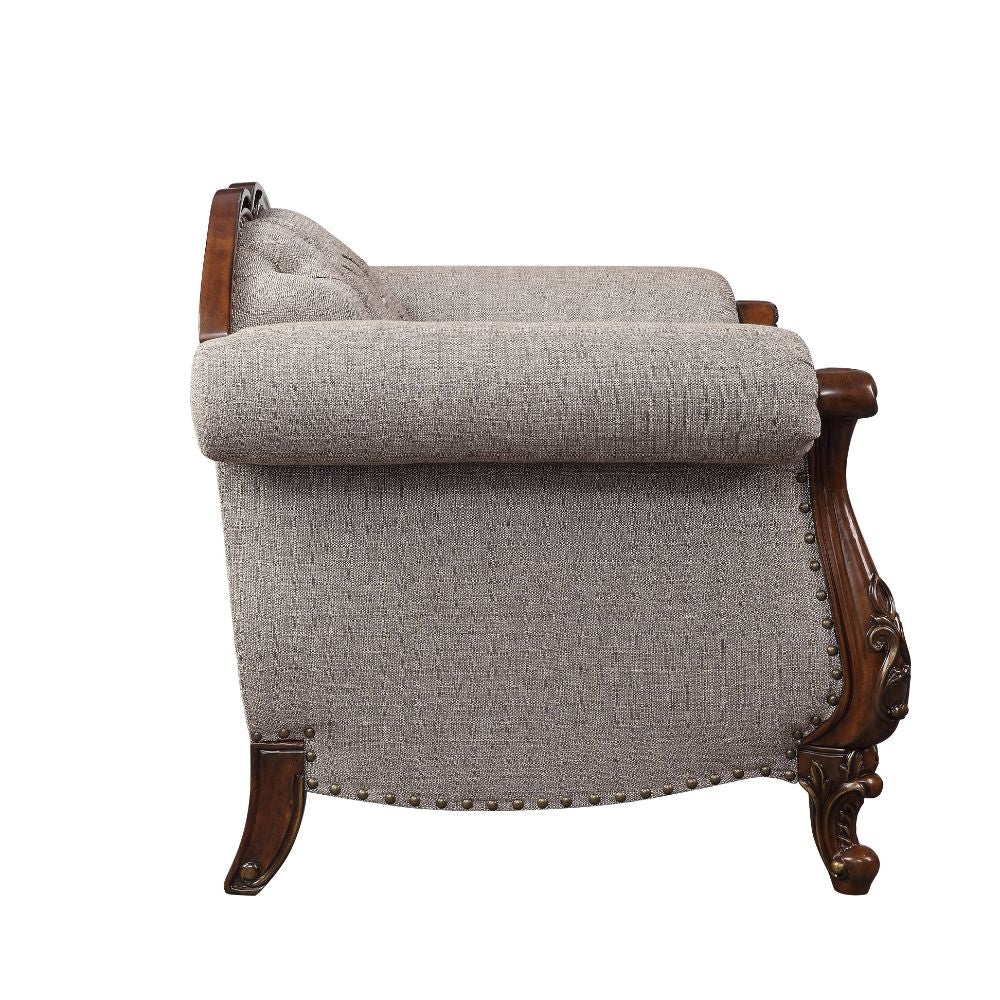 Miyeon Loveseat, Chair & Marble End Table