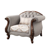 Miyeon Loveseat, Chair & Marble End Table