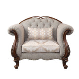 Miyeon Loveseat, Chair & Marble End Table