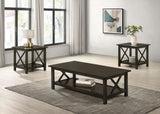 Rachelle 3-Piece Coffee Table Set & Console Table - 3pcs- Coffee Table + 2 End Tables