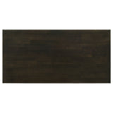 Rachelle 3-Piece Coffee Table Set & Console Table - Transitional X-Side Design in Deep Merlot – view 7
