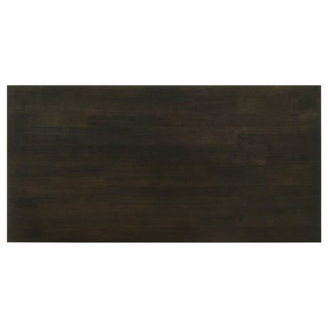 Rachelle 3-Piece Coffee Table Set & Console Table - Transitional X-Side Design in Deep Merlot – view 7