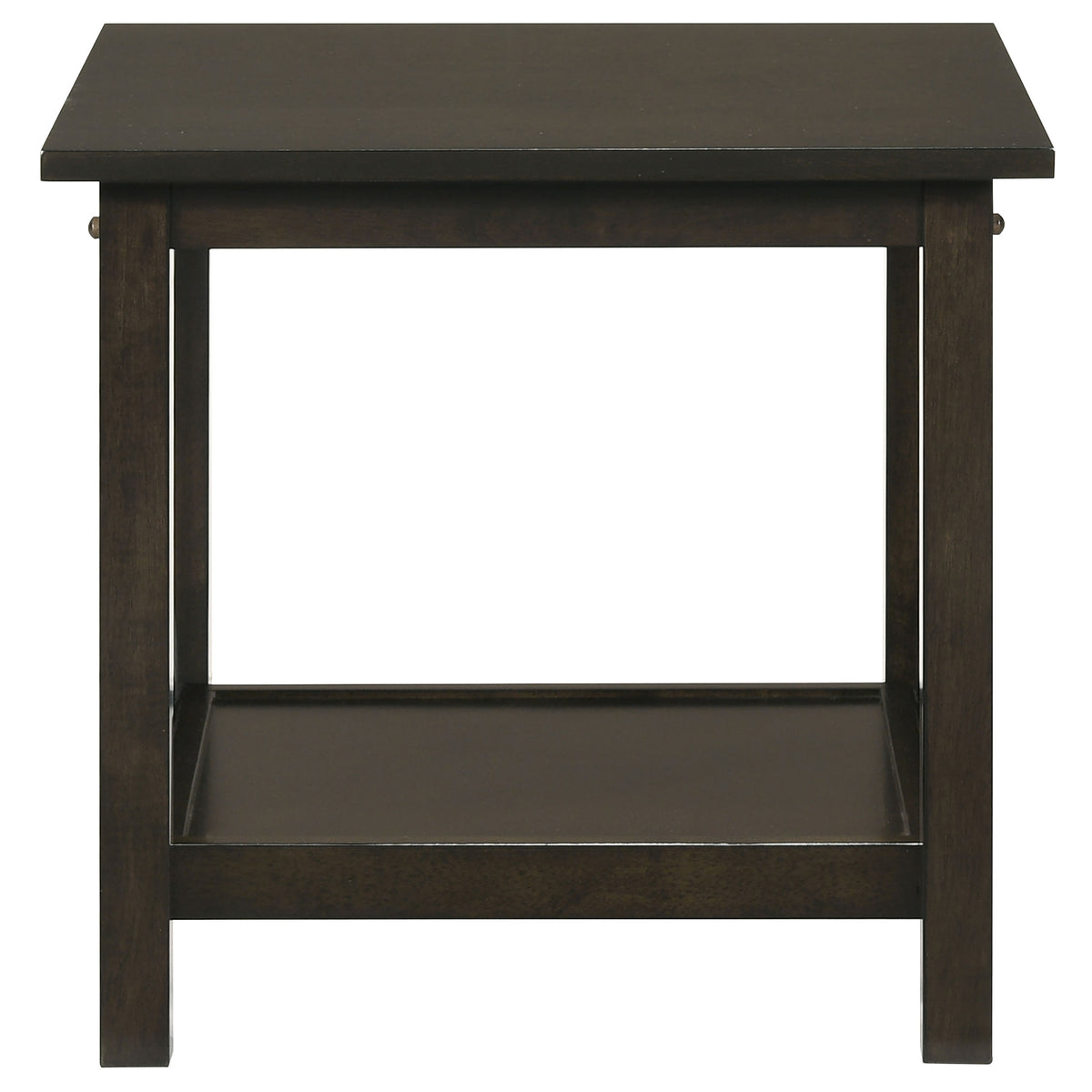 Rachelle 3-Piece Coffee Table Set & Console Table - Transitional X-Side Design in Deep Merlot – view 9