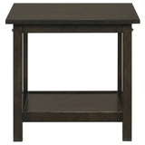 Rachelle 3-Piece Coffee Table Set & Console Table - Transitional X-Side Design in Deep Merlot – view 9