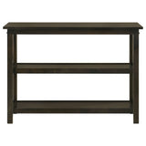 Rachelle 3-Piece Coffee Table Set & Console Table - Transitional X-Side Design in Deep Merlot – view 15