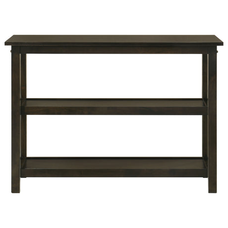 Rachelle 3-Piece Coffee Table Set & Console Table - Transitional X-Side Design in Deep Merlot – view 15