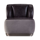 Decapree Industrial Accent Chair & Ottoman