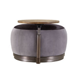 Decapree Industrial Accent Chair & Ottoman
