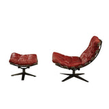 Gandy Swivel Lounge Chair & Ottoman
