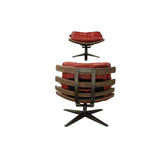 Gandy Swivel Lounge Chair & Ottoman