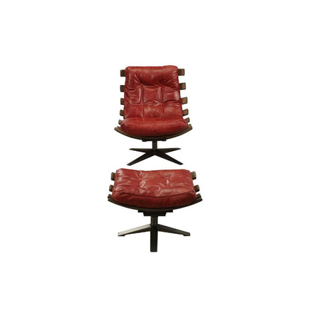 Gandy Swivel Lounge Chair & Ottoman