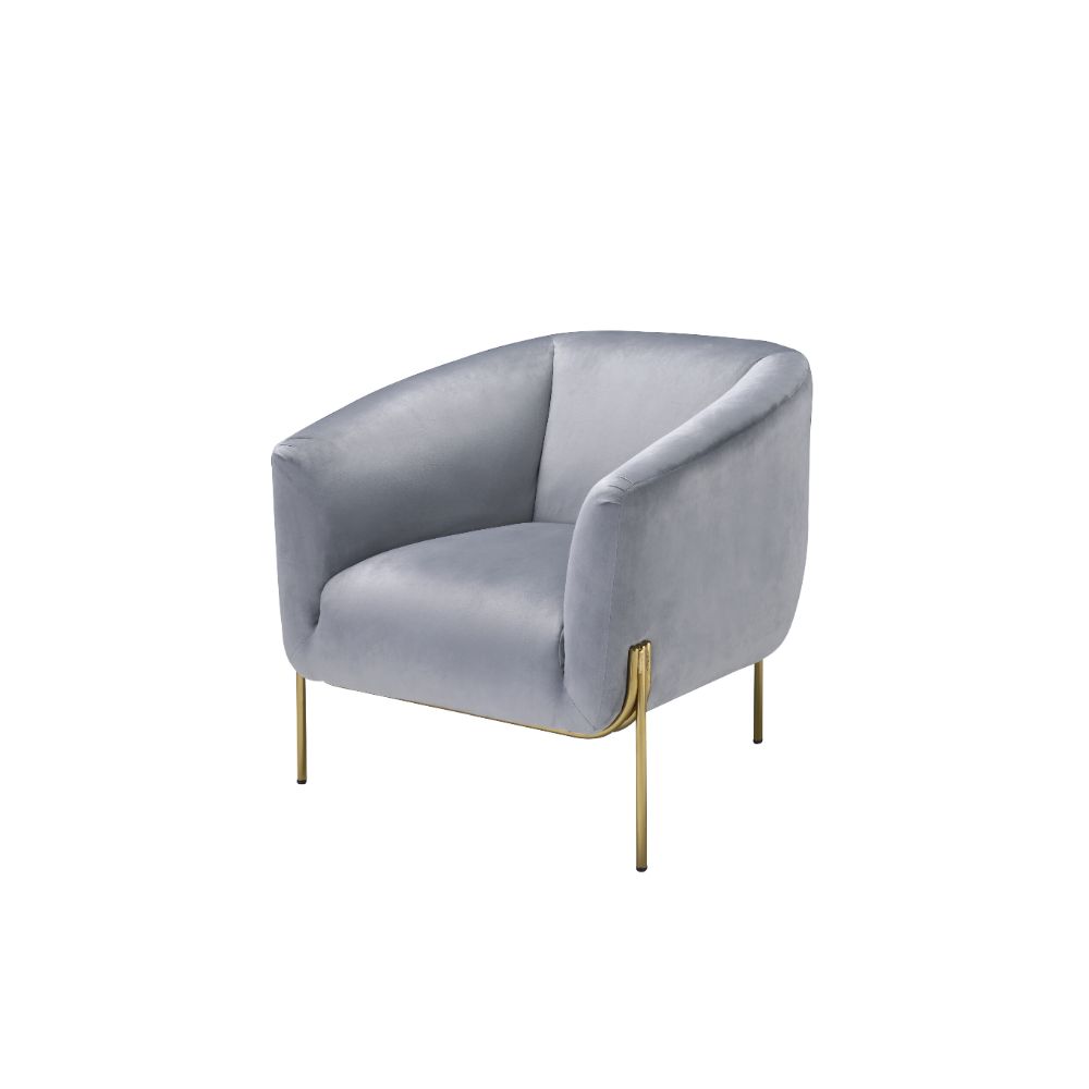 Carlson Velvet Barrel Accent Chair