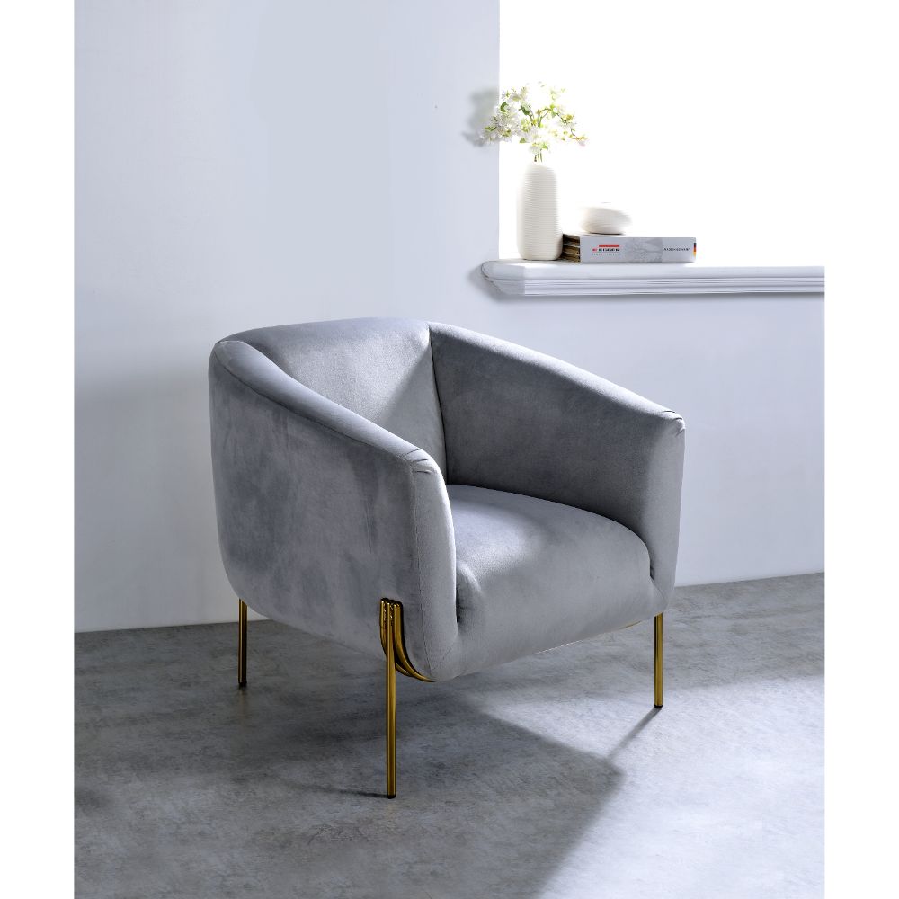 Carlson Velvet Barrel Accent Chair