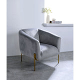 Carlson Velvet Barrel Accent Chair