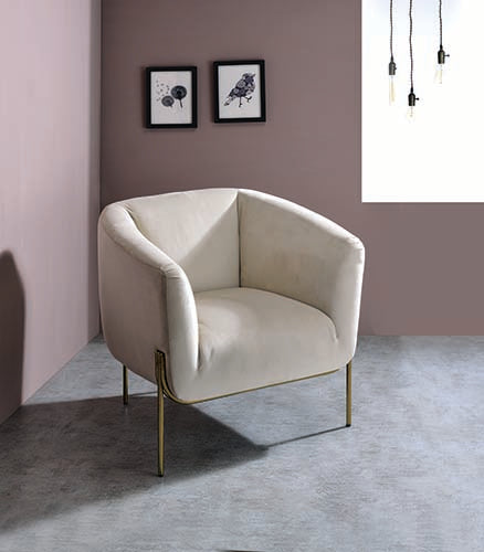 Carlson Velvet Barrel Accent Chair