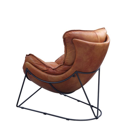 Thurshan Top Grain Leather Accent Chair