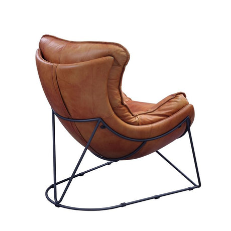 Thurshan Top Grain Leather Accent Chair