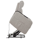 Dayes Power Lift Recliner Chair - Plush Pillow Arms & Tall Back in Taupe Fabric – view 14
