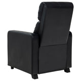 Toohey Push-Back Home Theater Recliners & Seating Sets - Black Leatherette with Gel Memory Foam & Cupholder Consoles – view 15