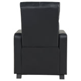 Toohey Push-Back Home Theater Recliners & Seating Sets - Black Leatherette with Gel Memory Foam & Cupholder Consoles – view 16