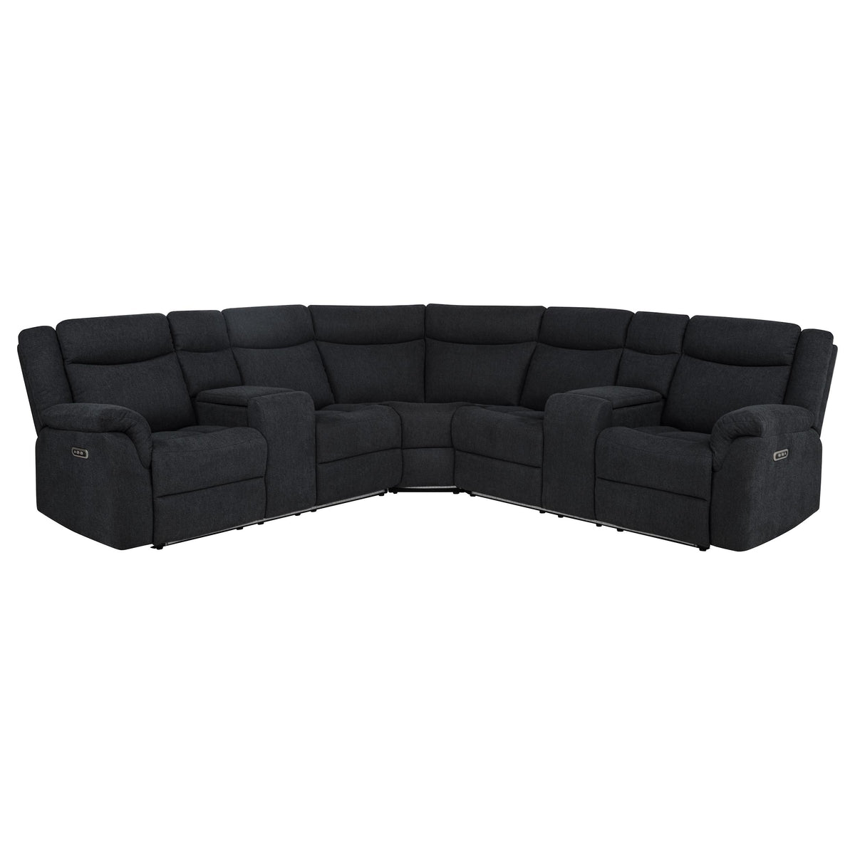 Hagen 3-Piece Power Reclining Sectional with LED Base Lighting & USB