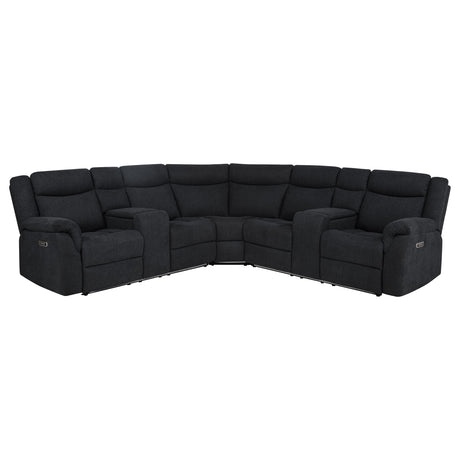 Hagen 3-Piece Power Reclining Sectional with LED Base Lighting & USB