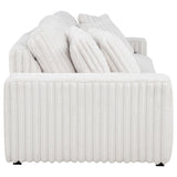 Jacana Dual Power Chaise Sofa - Channel-Tufted Ivory Corduroy with USB-A & USB-C Charging – view 11