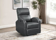 Grant Power Recliner Chair - Compact Track Arm Design in Grey Leatherette – view 1