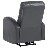 Grant Power Recliner Chair - Compact Track Arm Design in Grey Leatherette – view 7