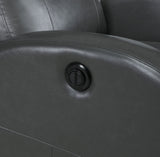 Grant Power Recliner Chair - Compact Track Arm Design in Grey Leatherette – view 9