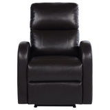 Grant Power Recliner Chair - Compact Track Arm Design in Brown Faux Leather – view 6
