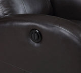 Grant Power Recliner Chair - Compact Track Arm Design in Brown Faux Leather – view 9
