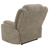 Houston Power Lift Recliner - Camel Chenille with Pillowtop Arms, USB Port & Cupholders – view 10