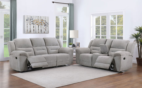 Gilson Reclining Sofa, Console Loveseat & Glider Recliner - 2pcs- Sofa + Loveseat