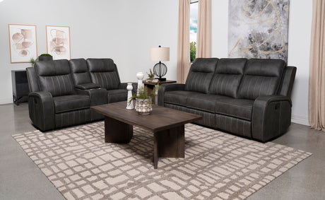 Raelynn Wall-Hugger Reclining Sofa, Loveseat & Recliner - 2pcs- Sofa + Loveseat