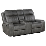 Raelynn Wall-Hugger Reclining Sofa, Loveseat & Recliner - Reclining Loveseat with Console