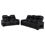 Zuma Dual Power Reclining Sofa, Loveseat & Recliner - 2pcs- Sofa + Loveseat
