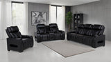 Zuma Dual Power Reclining Sofa, Loveseat & Recliner - 3pcs- Sofa + Loveseat + Recliner