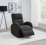 Grant Compact Power Recliner - Charcoal Grey Fabric with Lay-Flat Recline & Pocket Coil Seat – view 3