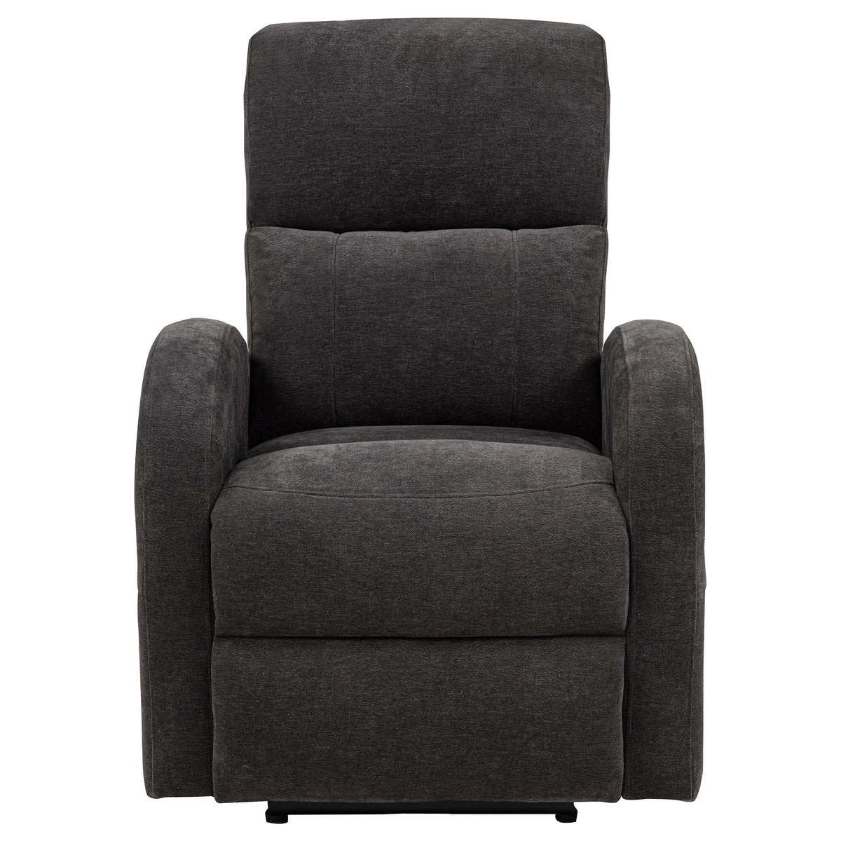 Grant Compact Power Recliner - Charcoal Grey Fabric with Lay-Flat Recline & Pocket Coil Seat – view 6