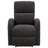Grant Compact Power Recliner - Charcoal Grey Fabric with Lay-Flat Recline & Pocket Coil Seat – view 6
